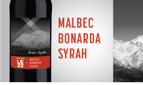 LE22 Malbec Bonarda Syrah - Mendoza, Argentine (avec peaux de raisin)