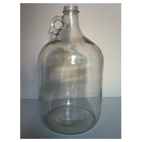 Gallon en verre transparent